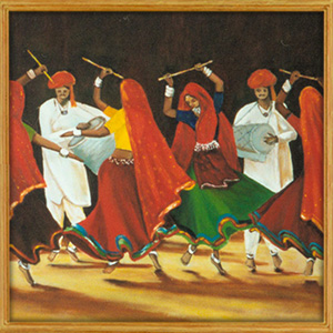 Dandiya dancers