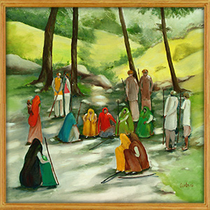 Pilgrims to the mountain shrine